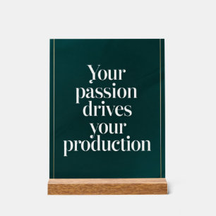 Panneau En Acrylique Votre Passion Anime Votre Production option 2