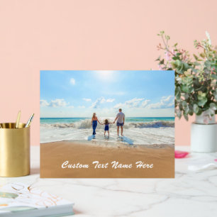 Panneau En Acrylique Votre signature acrylique photo avec texte personn