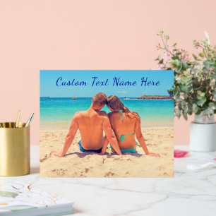 Panneau En Acrylique Votre signature acrylique photo préférée avec text