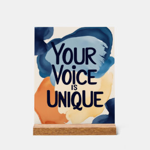Panneau En Acrylique Votre voix est unique