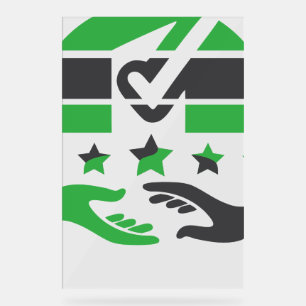 Panneau En Acrylique Votre vote est votre voix