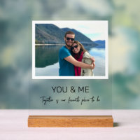 Vous et moi Photo et texte personnalisé