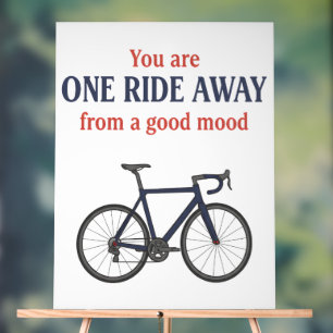 Panneau En Acrylique Vous êtes à un trajet à vélo d'une bonne humeur