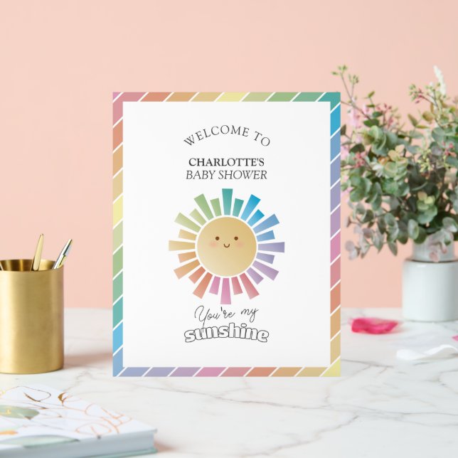 Panneau En Acrylique Vous Êtes Mon Baby shower Sunshine Bienvenue (Mariage)