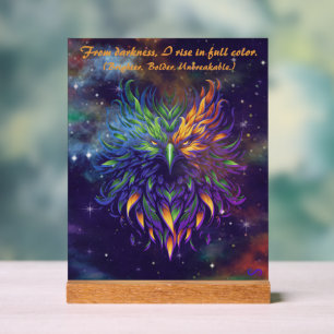 Panneau En Acrylique VTVR-PHOENIX6-BLUPUR-AS - Enseigne Acrylique