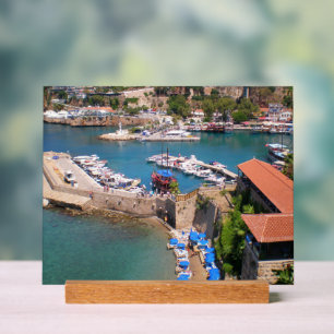 Panneau En Acrylique Vue sur le port, plage Mermerly dans la ville Anta