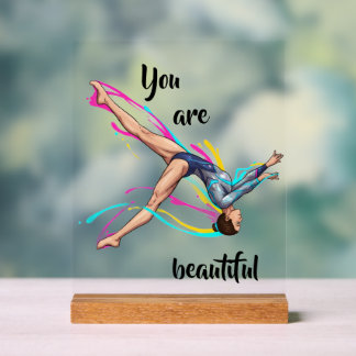 Panneau En Acrylique You Are Beautiful – Danse Inspirante & plus