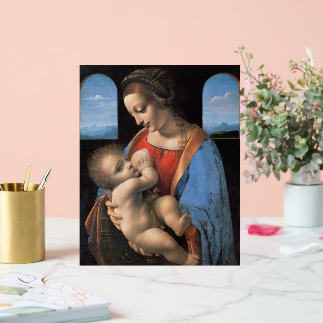 Panneau En Acrylique Young Fiancée (1495) peinture de Leonardo Vinci (Mariage)