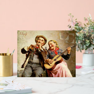 Panneau En Acrylique Zampighi - Douce Musique, peinture vintage