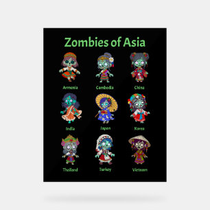 Panneau En Acrylique Zombies d'Asie
