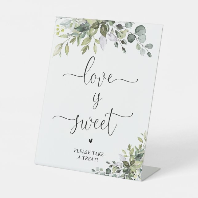 Panneau Eucalyptus Love Is Sweet (Recto)