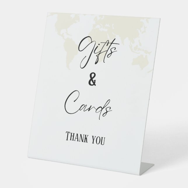 Panneau Fête des mariées Cadeaux et Cartes de dest (Recto)