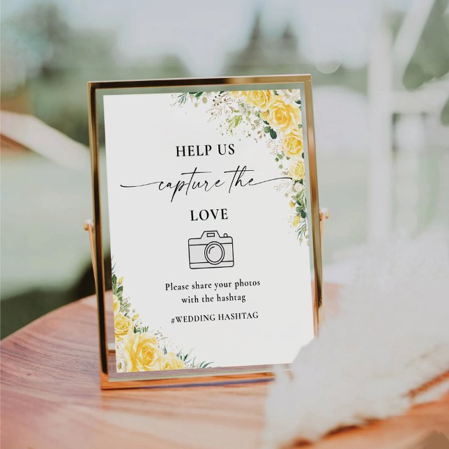 Panneau Fleur Jaune Aide Nous Capturer L'amour (Créateur téléchargé)