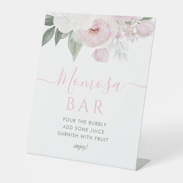 Panneau Fleur sauvage Aquarelle Baby shower Momosa (Recto)