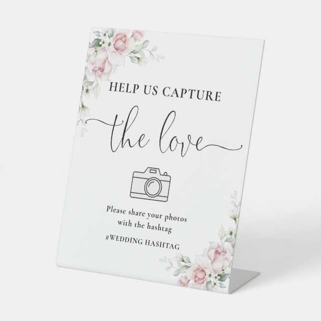 Panneau Fleuris Rose Pâle Aidez-nous à Capturer l' (Recto)
