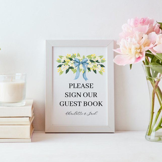 Panneau Fleurs et Ruban pour le Livre d'Or des Inv (Créateur téléchargé)