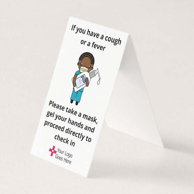 Panneau Gel et Masque du bureau de la clinique (Front)