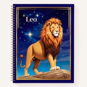 Panneau Leo Zodiac sous le Sky Journal étoilé