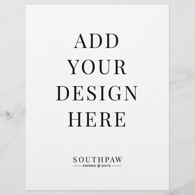 Panneau Mariage 8,5 x 11 pouces - impression perso (Devant)