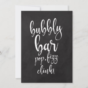 Panneau Mariage Bubly Mary Bar abordable Chalkboar