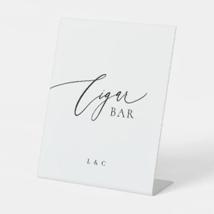Panneau Mariage Cigar Bar noir blanc
