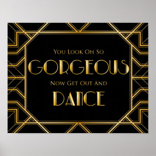 Panneau Mariage Dance Floor   Gatsby Art Déco