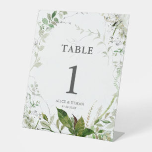 Panneau mariage de verdure, table assise