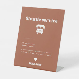 Panneau Mariage du service de navette moderne Retr