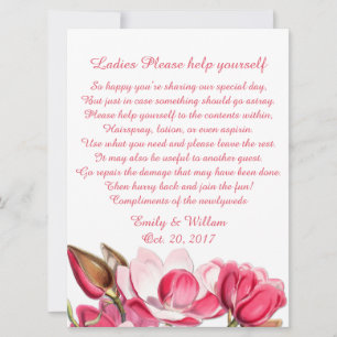 Panneau Mariage Magnolias Ladys rose