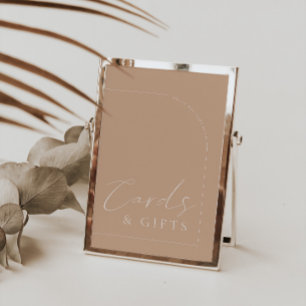 Panneau Mariage minimaliste Arch Cartes et Cadeaux