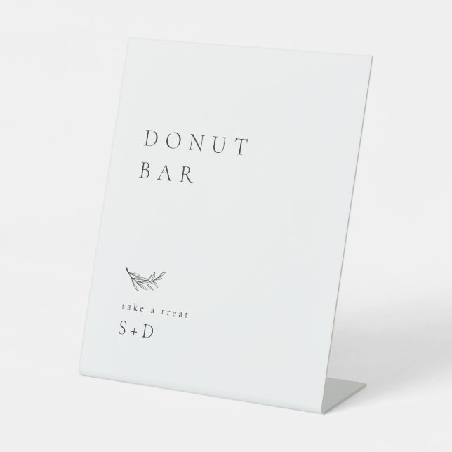 Panneau Mariage minimaliste de la barre de Donut (Recto)