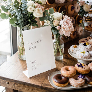 Panneau Mariage minimaliste de la barre de Donut