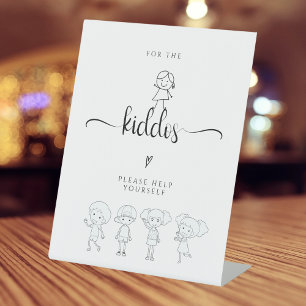 Panneau Mariage minimaliste moderne Kiddos Table