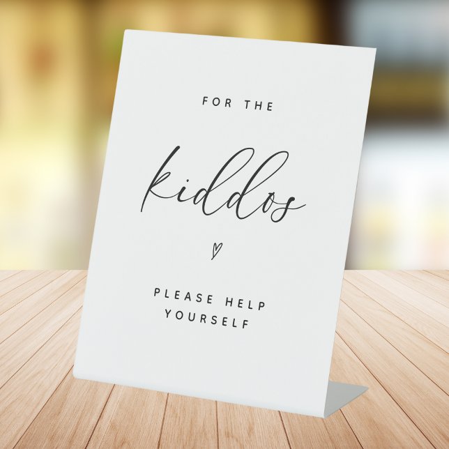 Panneau Mariage minimaliste moderne Kiddos Table (Créateur téléchargé)