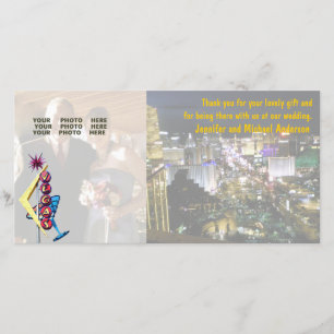 Panneau mariage photo Merci Las Vegas Neon