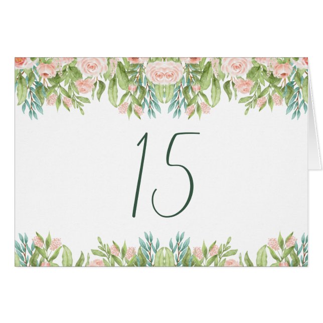 Panneau mariage rose vert blanc (Devant horizontal)