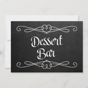 Panneau Mariage Style Chalkboard "Dessert Bar"