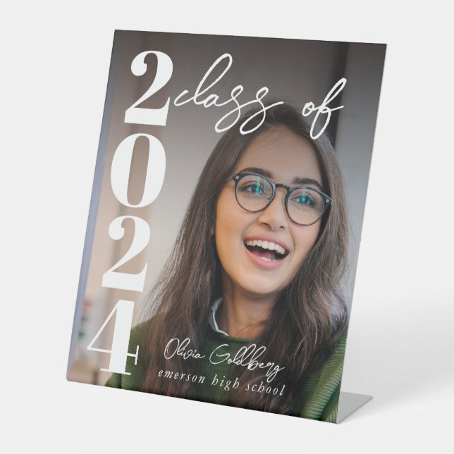 Panneau Pedestal de graduation personnalisée (Recto)