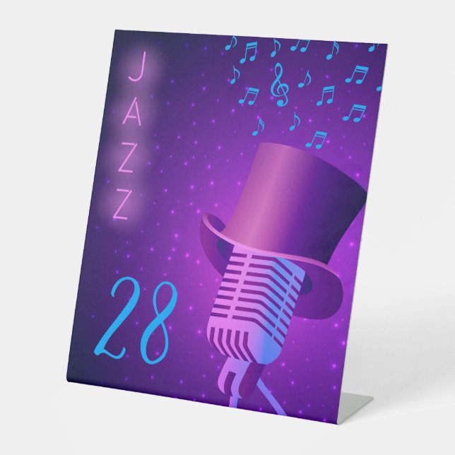 Panneau Pedestal de table Jazz Night Club personna (Recto)