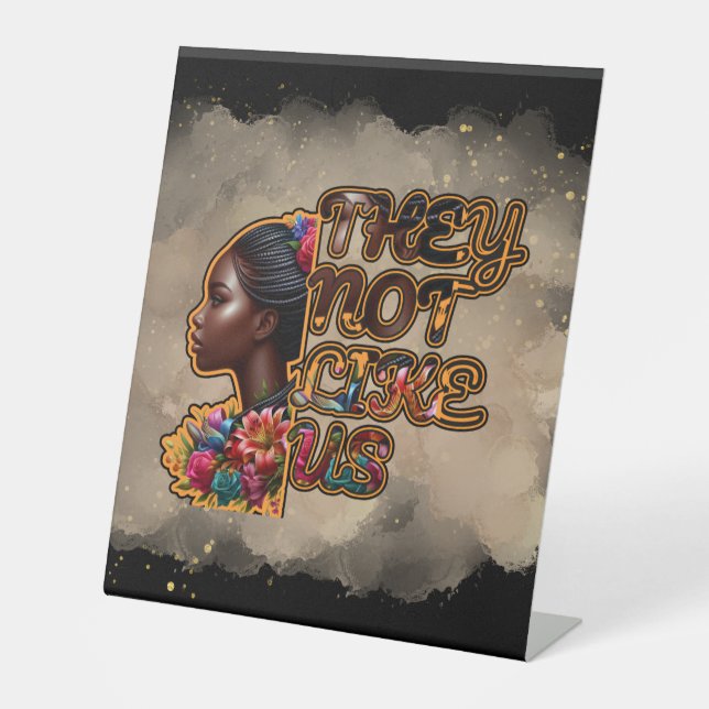 Panneau Pedestal en plastique 10" x 12" "Ils ne no (Recto)