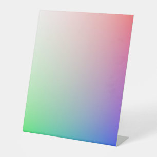 Panneau Pedestal Pastel Ombre Arc-en-ciel
