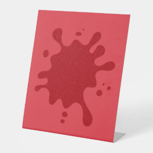Panneau Pedestal personnalisable tomate rouge