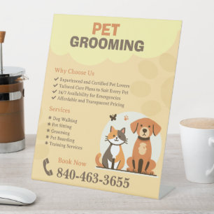 Panneau Pedestal personnalisé Grooming