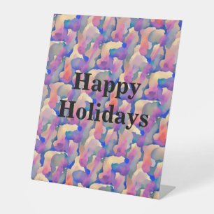 Panneau Pedestal personnalisé Motif aquarelle