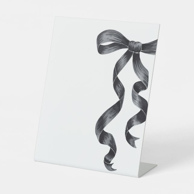 Panneau personnalisé Bow noir (Recto)