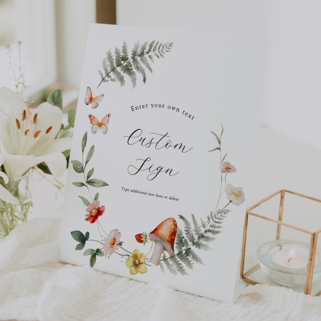 Panneau personnalisé du champignon forestier encha (Créateur téléchargé)