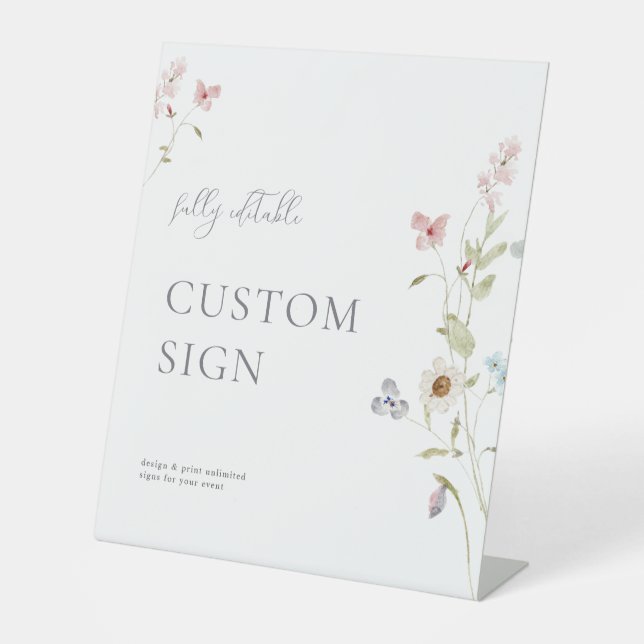 Panneau personnalisé Fête des mariées perles et po (Recto)