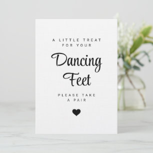Panneau Pieds Danseurs Mariage Tongs Invitation