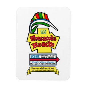 Panneau Plage Pensacola Magnet flexible