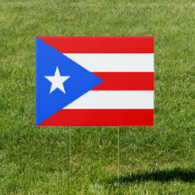 Panneau Porto Rico Flag Yard